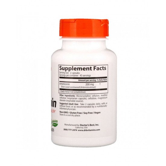 Artemisinin 100 mg 90 Veggie Capsules Artemisinin 100 mg 90 Veggie Capsules