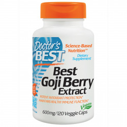 Best Goji Berry Extract 600 mg 120 Veggie Caps Doctor`s Best
