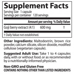 Best Goji Berry Extract 600 mg 120 Veggie Caps Doctor`s Best