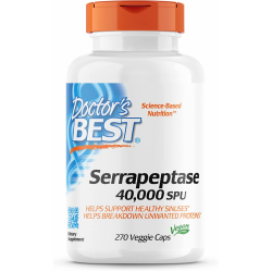 Serrapeptase 40 000 SPU 270 Veggie Capsules