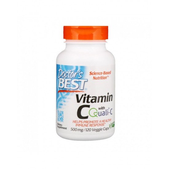 Vitamin C with Quali-C 500 mg 120 Veggie Capsules