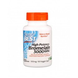 High Potency Bromelain 3000 GDU 500 mg 90 Veggie Capsules