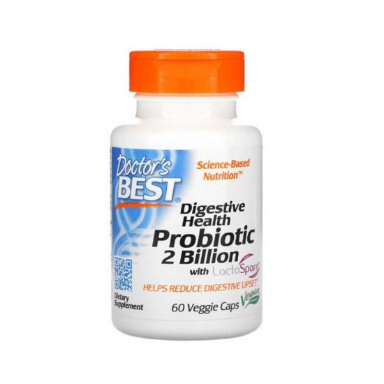 Digestive Health Probiotic 2 млрд with LactoSpore 60 Veggie Caps
