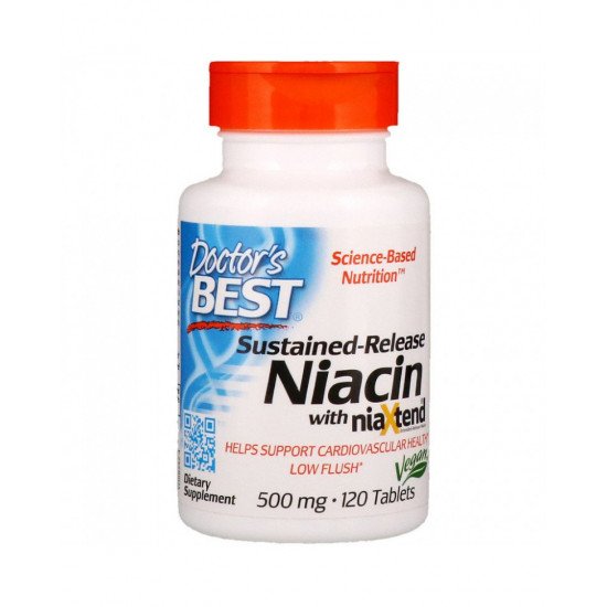 Sustained-Release Niacin with niaXtend 500 mg 120 Tablets