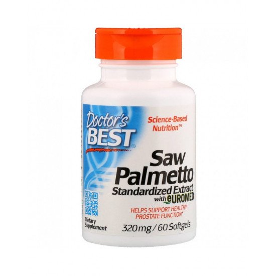 Saw Palmetto Standardized Extract with Euromed 320 mg 60 Softgels
