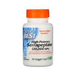 Serrapeptase 120000 SPU 90 Veggie Capsules