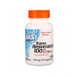 Trans-Resveratrol with Resvinol 100 mg 60 Veggie Capsules