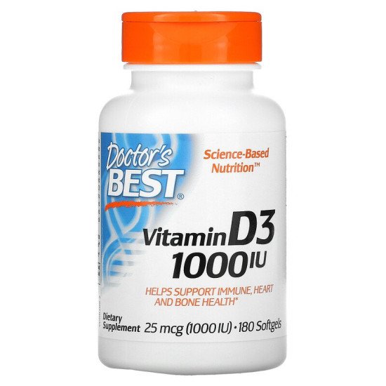 Vitamin D3 1000 IU 180 Softgels 