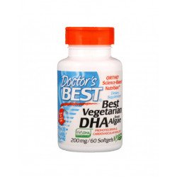 Best Vegetarian DHA from Algae 200 mg 60 Softgels